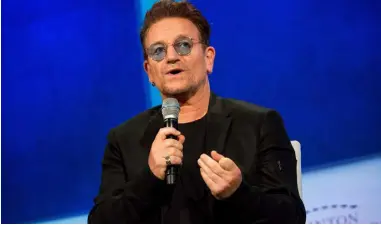  ??  ?? U2 frontman co-founded The Rise Fund, which is now making its first-known bet on a fintech firm