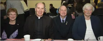  ??  ?? Christine Hodgess, Terrerath; Bishop Denis Brennan; Paddy and Ingrid Morrissey, Terrerath