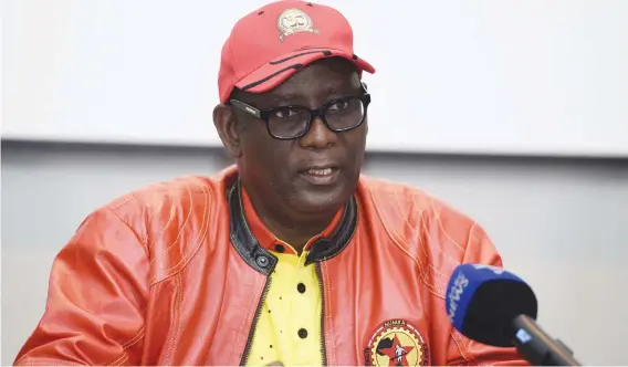  ?? Picture: Neil McCartney ?? ON BOARD. Zwelinzima Vavi briefs media ahead of the launch of the SA Federation of Trade Unions in Boksburg.