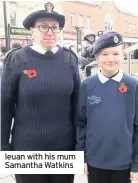  ??  ?? Ieuan with his mum Samantha Watkins