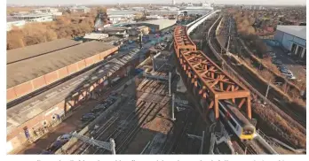  ?? CROSSRAIL. ?? Acton diveunder (left) and Stockley flyover (above) were both fully commission­ed in December 2016 during NR’s largest ever package of Christmas works.