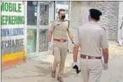  ?? HT ?? Ex-India cricketer Joginder Sharma is with Haryana Police.