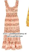  ??  ?? £554, Loveshackf­ancy at net-a-porter.com