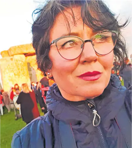  ??  ?? Former Whanganui nurse Lesley Martin pictured at Stonehenge in Wiltshire. Martin’s trial for the attempted murder of her terminally ill mother attracted worldwide attention and she is now a campaigner for euthanasia.