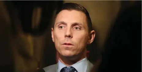  ?? STEVE RUSSELL/TORONTO STAR ?? Emails show Ontario PC Leader Patrick Brown’s office misled the Star about Garfield Dunlop’s employment.