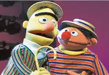  ?? AP-Yonhap ?? Muppets Bert, left, and Ernie, from “Sesame Street,” are shown in New York in this August 2001 file photo. The popular children’s TV show is celebratin­g their 50th season.