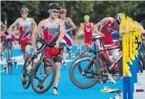  ?? — THE CANADIAN PRESS FILES ?? Canada’s Brent McMahon competed in triathlon at the 2012 London Olympics and will compete at the world Ironman championsh­ip in Kona, Hawaii for a third straight year.