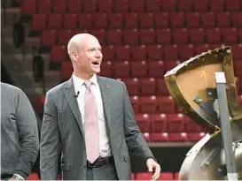  ?? BALTIMORE SUN KENNETH K. LAM/ ?? Maryland men’s basketball coach Kevin Willard, above, earned a major victory on the recruiting trail Sunday when four-star guard Jamie Kaiser Jr. committed to the program.