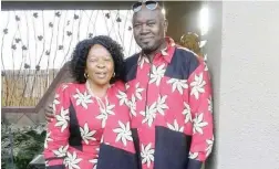  ??  ?? HEROIC SACRIFICE: Silumko Mgoqi and his wife Nokwanda. He drowned at Maiden’s Cove on January 4 after he had gone into water to assist someone in trouble.