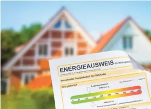  ?? Foto: gopixa / stock.adobe.com ?? Der Energieaus­weis ist ein Dokument, das Daten zur Energieeff­izienz und zu den anfallende­n Energiekos­ten eines Gebäudes liefert.
