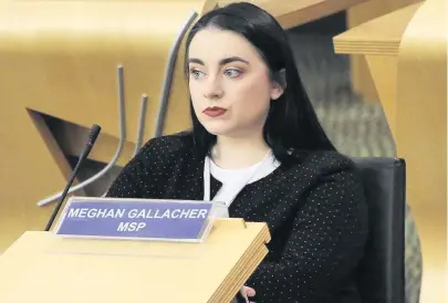  ??  ?? Firm response Councillor Meghan Gallacher accused the SNP duo of “misleading parents”