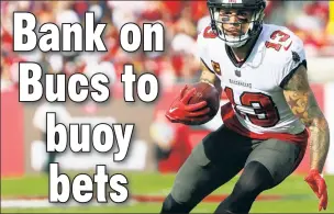 ?? USA TODAY Sports ?? LIKE MIKE: Buccaneers wide receiver Mike Evans, who broke out of a slump in Week 17, figures to eclipse 65.5 yards against the Cowboys on Monday.