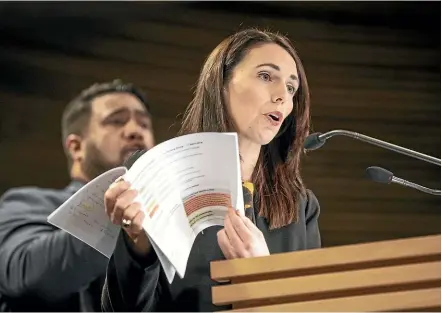  ?? MONIQUE FORD/STUFF ?? Jacinda Ardern promising in 2019 that there will be no CGT, ‘‘not because I don’t believe in it, but because I don’t believe New Zealanders do’’.