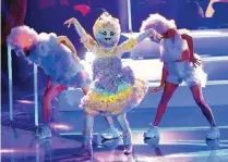  ??  ?? Cotton Candy dances in a recent episode of “The Masked Dancer.”