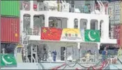  ??  ?? The formal handover of the ships, held at a ceremony at Gwadar port attended by Chinese officials, is likely to raise alarm in India. AFP FILE