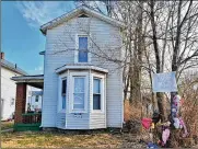  ??  ?? Brittany Gosney and James Hamilton were charged on Sunday in connection to the death of 6-year-old James Robert Hutchinson of Middletown. Hamilton admitted to police he kept the boy’s body in this Crawford Street house and then took part in disposing of it in a river.