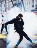  ?? AFP ?? Estudiante­s de secundaria se manifestar­on ayer en Lyon.