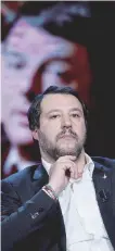  ??  ?? Chiacchier­one
Matteo Salvini