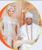  ?? ?? Oba Elegushi and his wife Queen Hadiza