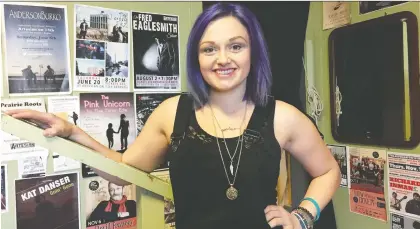  ?? ASHLEY MARTIN ?? Regina singer-songwriter Amy Nelson says she’s thrilled to be among the nominees for this year’s Saskatchew­an Music Awards.