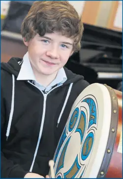  ??  ?? Percussion­ist Kerr Gildie, pictured before his accident (Picture: Anne-Janine Nugent, courtesy of South Lanarkshir­e Council)