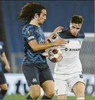  ?? FOTO: GETTY ?? Guendouzi y Basic, en el Lazio-Marsella de octubre