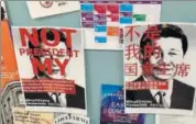  ?? VIA TWITTER ?? The posters are in English and Mandarin.