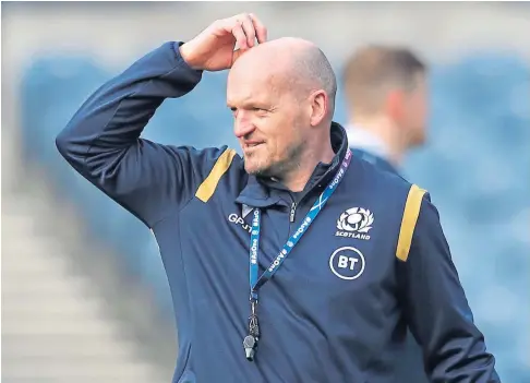  ??  ?? MILESTONE: Gregor Townsend will become Scotland’s longest serving head coach in the weekend clash with Italy.