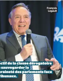  ??  ?? François Legault