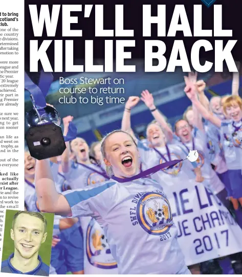  ??  ?? Killie have won promotion under Hall, right