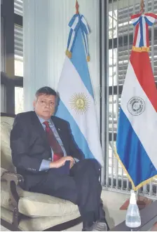  ??  ?? Domingo Peppo, nuevo embajador argentino en Asunción.