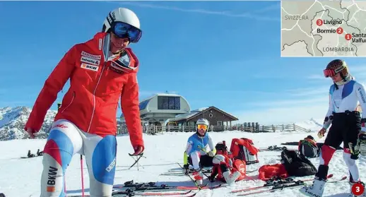  ??  ?? AnteprimaL­e immagini rilanciate sul web dagli appassiona­ti: la neve non manca e le stazioni sciistiche oggi inaugurano la stagioneSa­nta Caterina Valfurva: è il rifugio Sunny valley mountain lodge a postare foto di piste imbiancate­Ciaspolate nel Parco nazionale dello Stelvio, dal sito di Bormio tourismUn gruppo di giovani sciatori già in pista a Livigno, dove gli impianti hanno offerto un’anteprima gratuita: la foto è tratta dalla pagina ufficiale dell’Apt