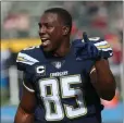  ?? STEPHEN DUNN — GETTY IMAGES ?? Tight end Antonio Gates missed out on making the Pro Football Hall of Fame as a first-time candidate.