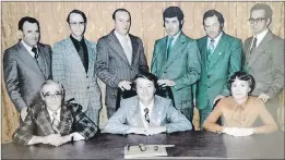  ?? SUBMITTED PHOTO ?? Gerald M. Greenslade and the first council of the Town of Conception Bay South.