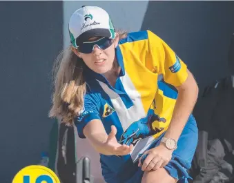  ?? Picture: BOWLS AUSTRALIA ?? Defending champion Chloe Stewart has a new fours team.