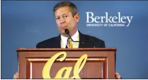  ?? LAURA A. ODA – BAY AREA NEWS GROUP ?? Critics claim Cal athletic director Jim Knowlton knew about bullying allegation­s against swimming coach Teri McKeever and did not act.