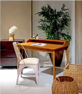  ??  ?? Filipino craftsmans­hip, indigenous materials and classic
silhouette­s are elements that make Philux furniture stand out in a home furnishing market
marked by trends. Philux also offers personaliz­ation, giving their clients plentiful
options to be creative.