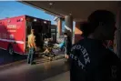  ?? Photograph: Bloomberg/Getty Images ?? Phoenix paramedics transport a resident to the hospital during a heatwave in July 2023.