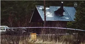  ?? FOTO: IVAR JANSSON/NYAN/SPT ?? Brott mot liv är väldigt sällsynta på Åland. Nu misstänker polisen att branden i Eckerö den 26 december var ett mord.