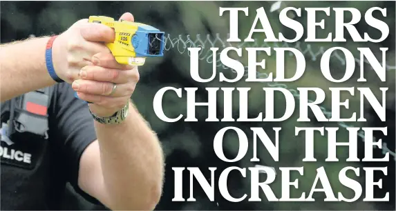  ?? GARETH FULLER ?? Tasers are a ‘weapon of last resort’ against young people, say police