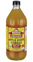  ??  ?? Certified Organic Bragg Apple Cider Vinegar is made from the finest fresh crushed organicall­y grown apples.