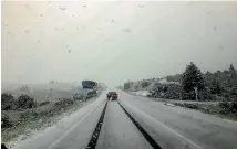  ??  ?? Right: Snow settles around Castle Hill, Canterbury, yesterday.