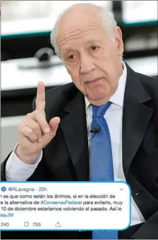  ??  ?? ESTRATEGIA. Lavagna quiere seducir al electorado desencanta­do de Juntos por el Cambio, por eso salió a criticar con dureza a Cristina Kirchner.