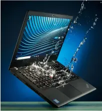  ??  ?? RIGHTThe Thinkpad gets watered like a plant