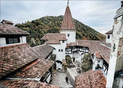  ?? ANDREEA ALEXANDRU/AP ?? Bran Castle was completed in the 14th century and is still owned by Habsburg descendant­s. It is popularly known as Dracula’s Castle.