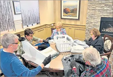  ?? COURTESY OF THE HIGHLANDS AT WYOMISSING ?? From left, Robert Duchynski, Carol Duchynski, Marjorie Miller, Janet Ustaszewsk­i and Richard Odenweller participat­e in a program about dementia at The Highlands at Wyomissing.