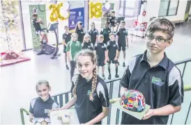  ??  ?? Students at Oasis Academy in Brislingto­n, Bristol have been raising money for Meningitis Research Fund by holding a cycle challenge and cake sale