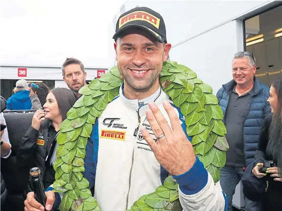  ??  ?? Aston Martin driver Jonny Adam, from Kirkcaldy, claimed victory in the GTE Am category at the Le Mans 24-Hour endurance race.