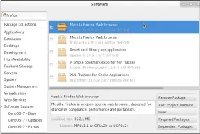  ??  ?? Using third-party repos, you can easily flesh out a CentOS installati­on as a full-fledged desktop, but be aware that they aren’t officially approved.