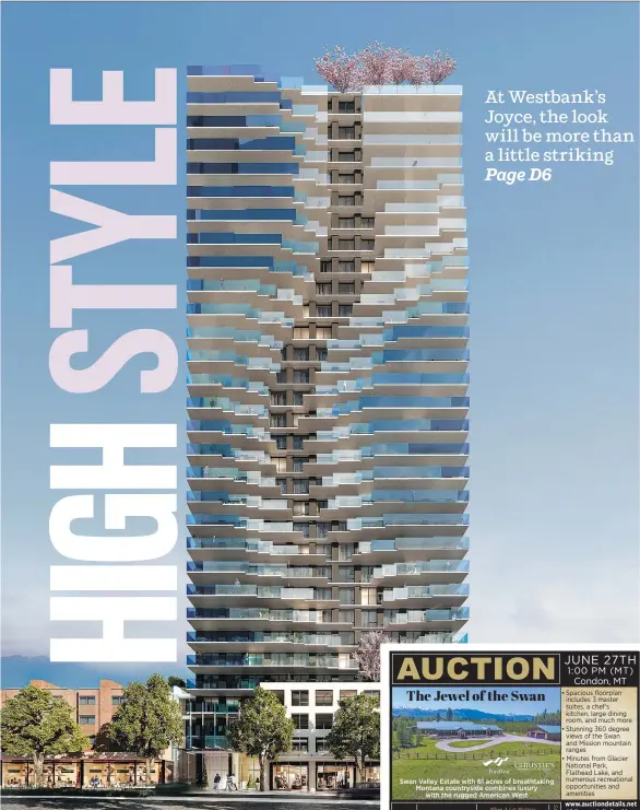  ??  ?? Joyce, a 30-storey tower by Westbank, is set to be built next to the Joyce-Collingwoo­d SkyTrain station.